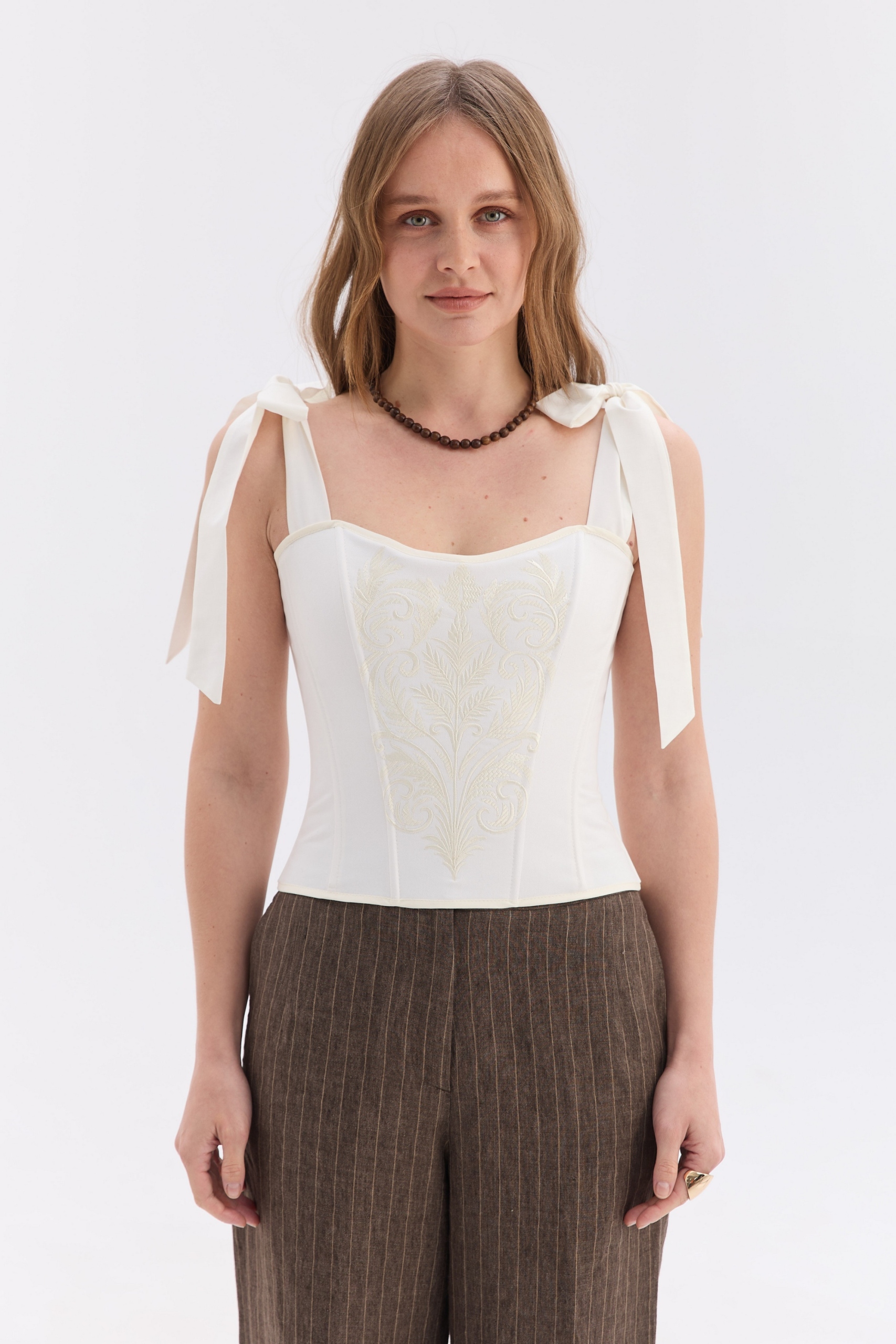 Korzet vyšívaný, korzet Slovanský top vyšívaný r.XL/XXL (miska D,f)