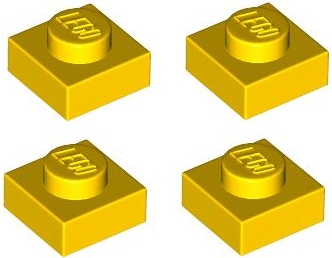 

4You Lego 3024 Płytka 1X1 Żółty (4szt)