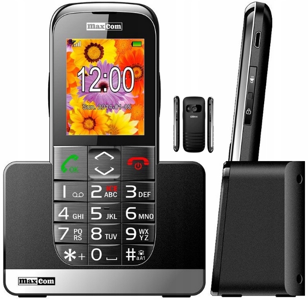 Mobilný Telefón Pre Seniorov Maxcom MM720 Sos Čierny
