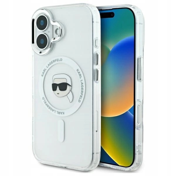 Karl Lagerfeld Pouzdro Pro Iphone 16 Plus Hardcase Metal Karl Head
