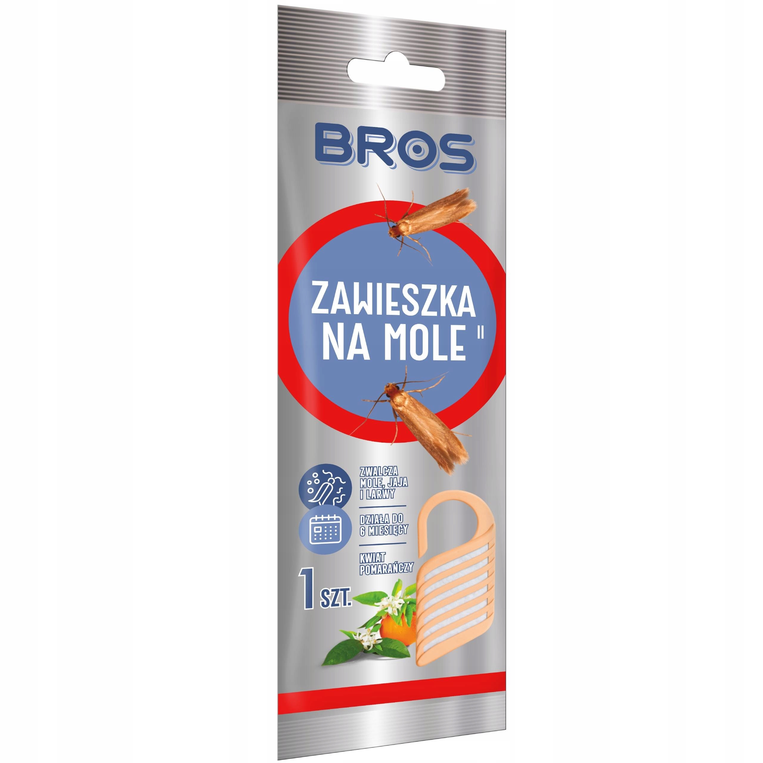 

Bros Zawieszka na mole kwiat pomarańczy 1szt