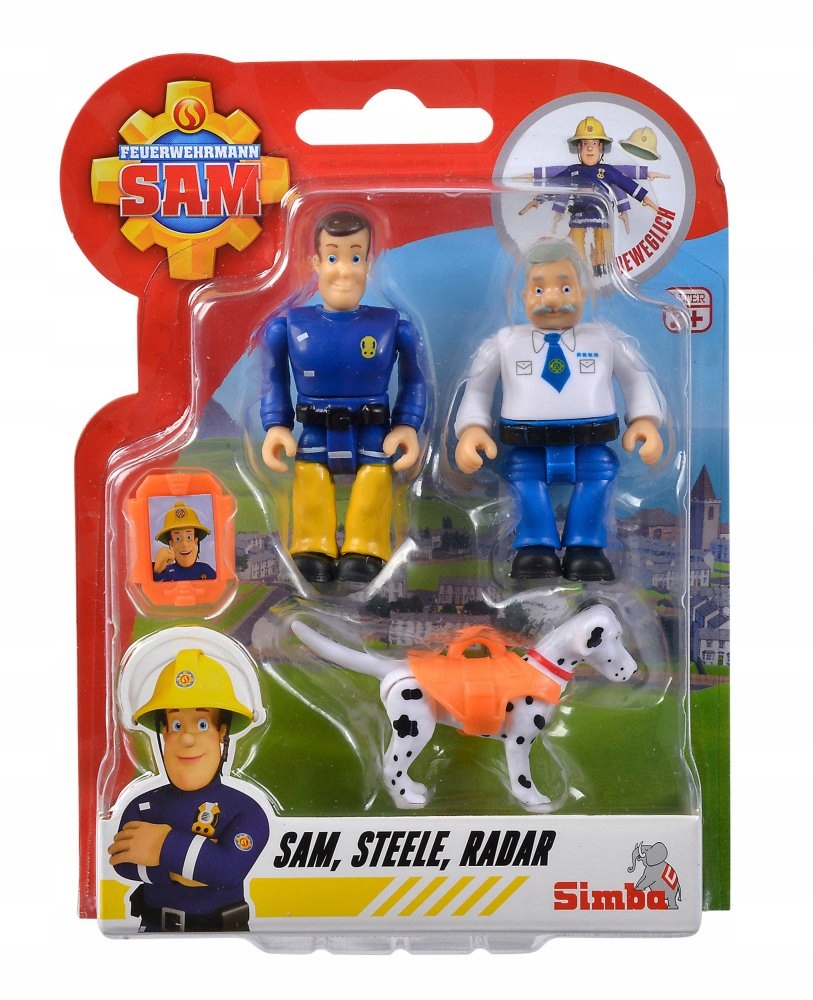 

Strażak Sam Figurki Sam i Steele Akcesoria Simba