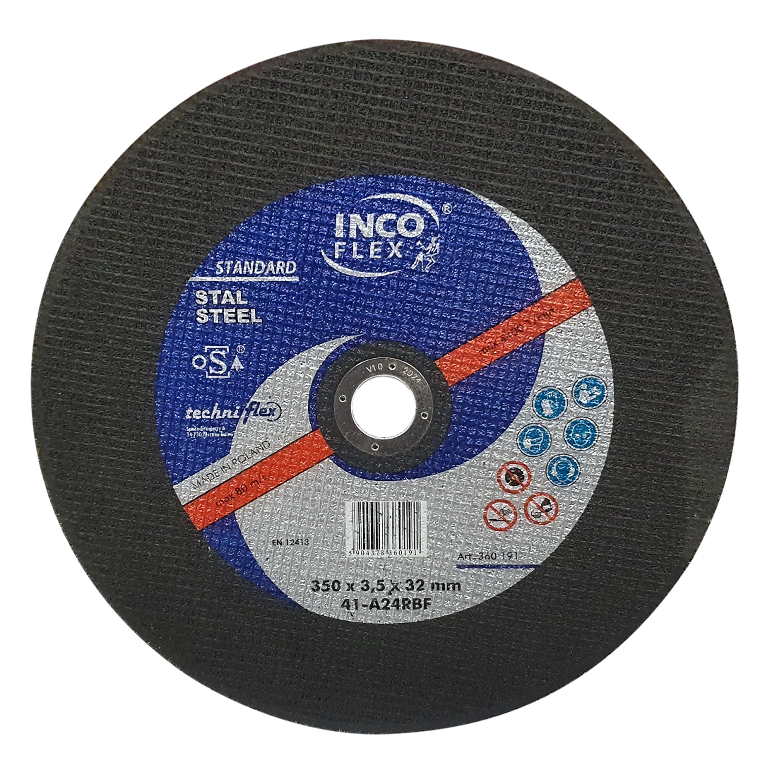 

Tarcze 350x3.5x32 Do Cięcia Metalu Stali Incoflex