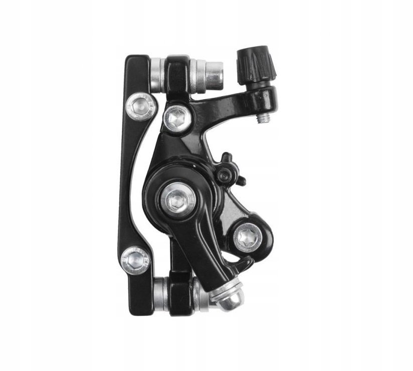 Zacisk hamulca tarczowego Tylnego Mechaniczny +adapter 180mm czarny