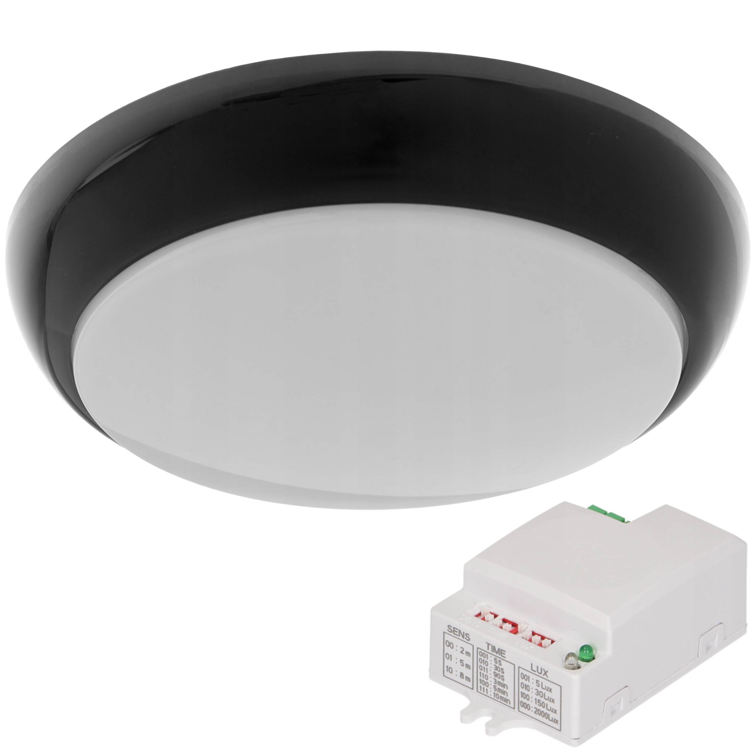 

Plafon Lampa Czujnik Ruchu Mikrofalowy 2x E27 IP44