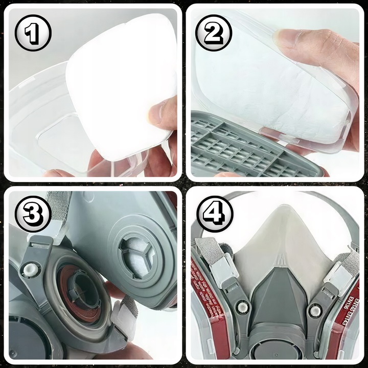 PYŁ MASKA LAKIERNICZA KOMPLET OPRYSKÓW PÓŁMASKA+2 FILTRYWĘGLOWE Model MASKA