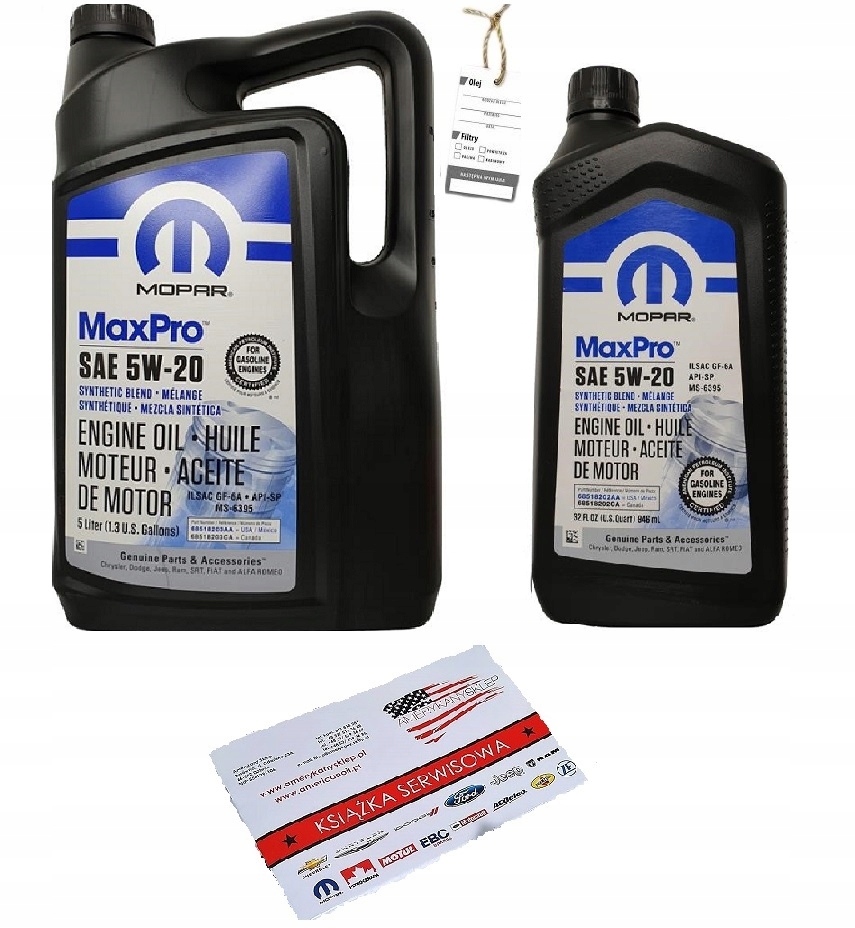 

Mopar 5W20 6L MS-6395 Gratisy