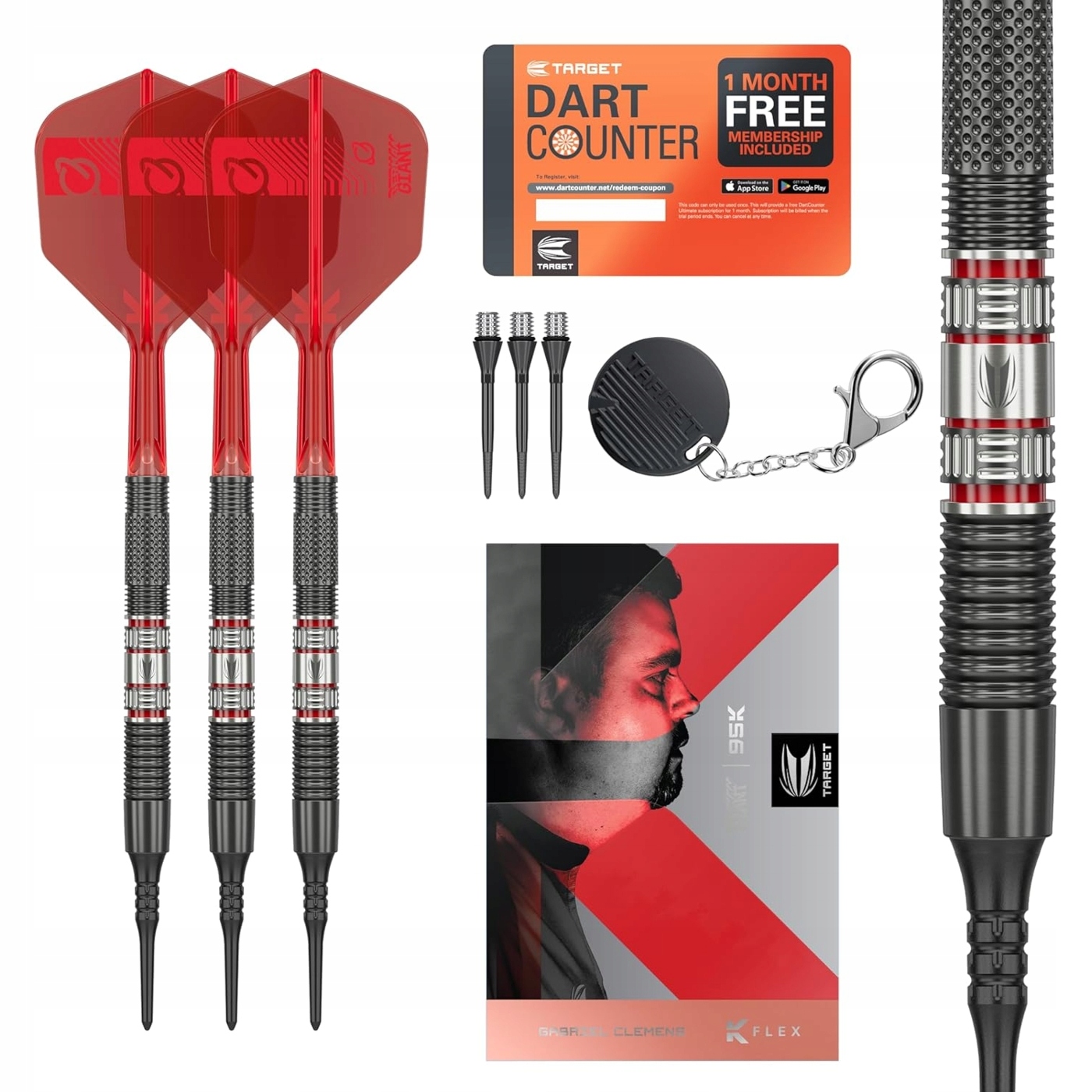 Target Darts Gabriel Clemens 95K Soft Tip 95% Wolfram 19g