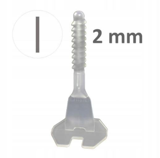 System poziomowania Twist Level płytek zestaw 300+100+100, 2mm Marka Twist Level