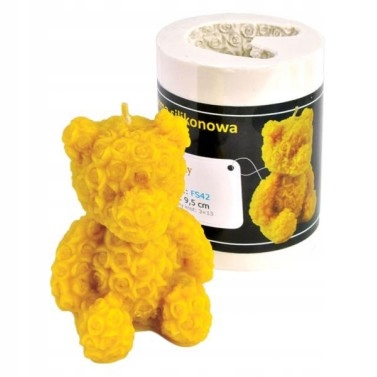 Forma silikonowa - Różany miś