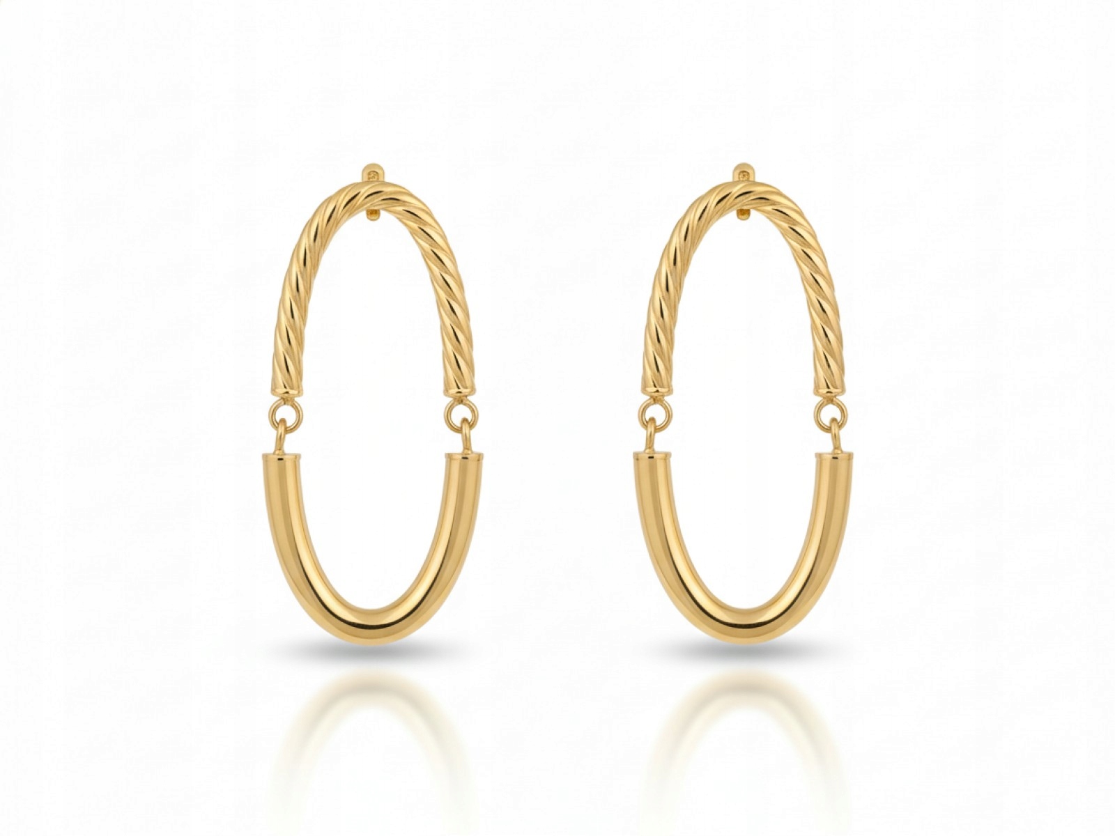 Dámské náušnice ze zlata 585, zlato 14k, módní