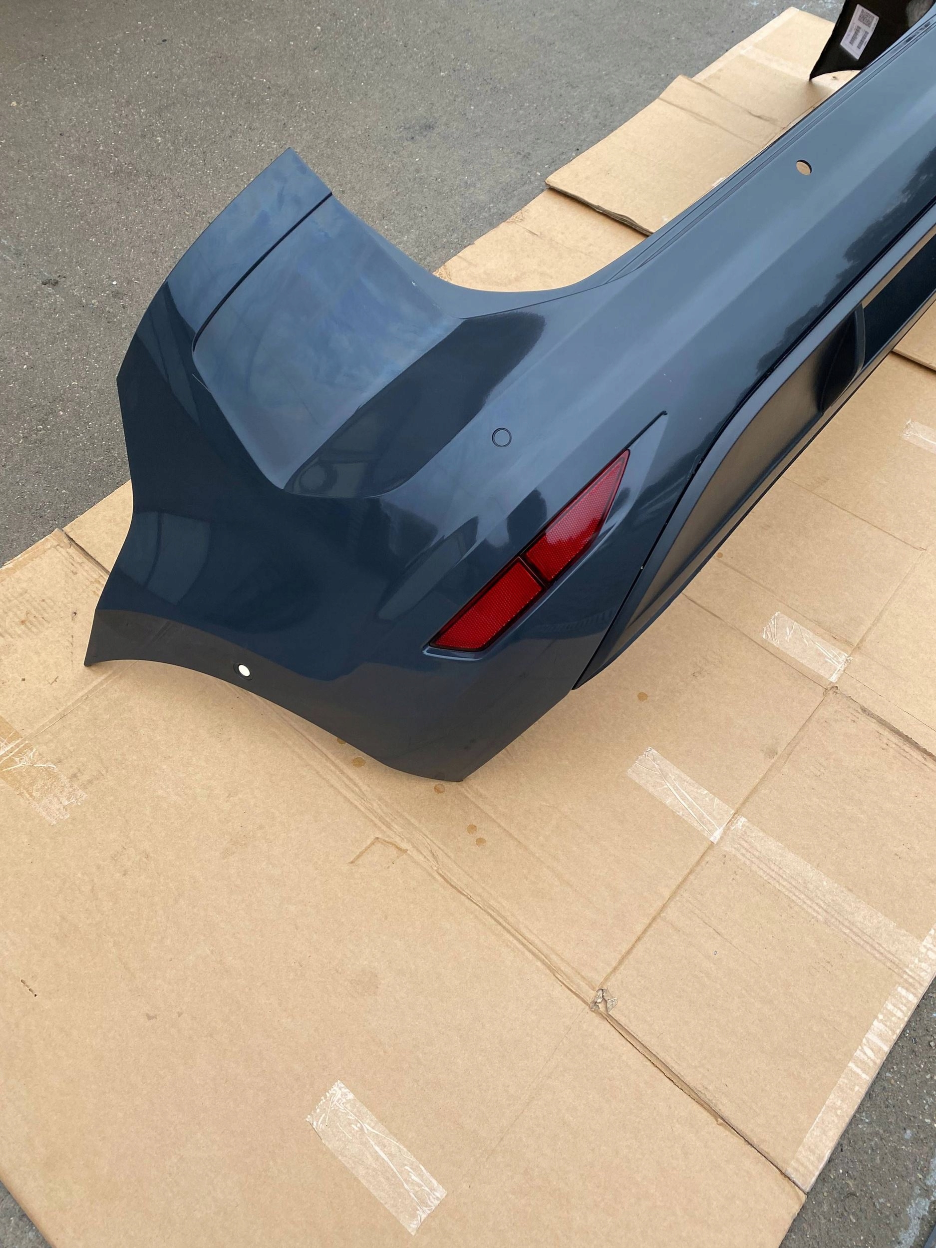 VW TOURAN III 5TA complete bumper rear part rear PDC towing LI7F grey