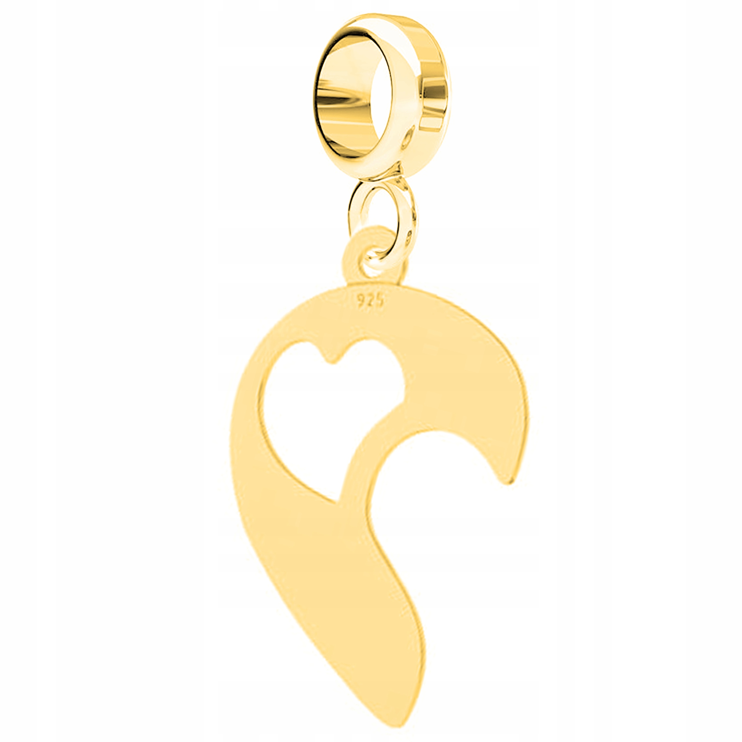 Zlatý přívěsek Srdce Love stříbro 925