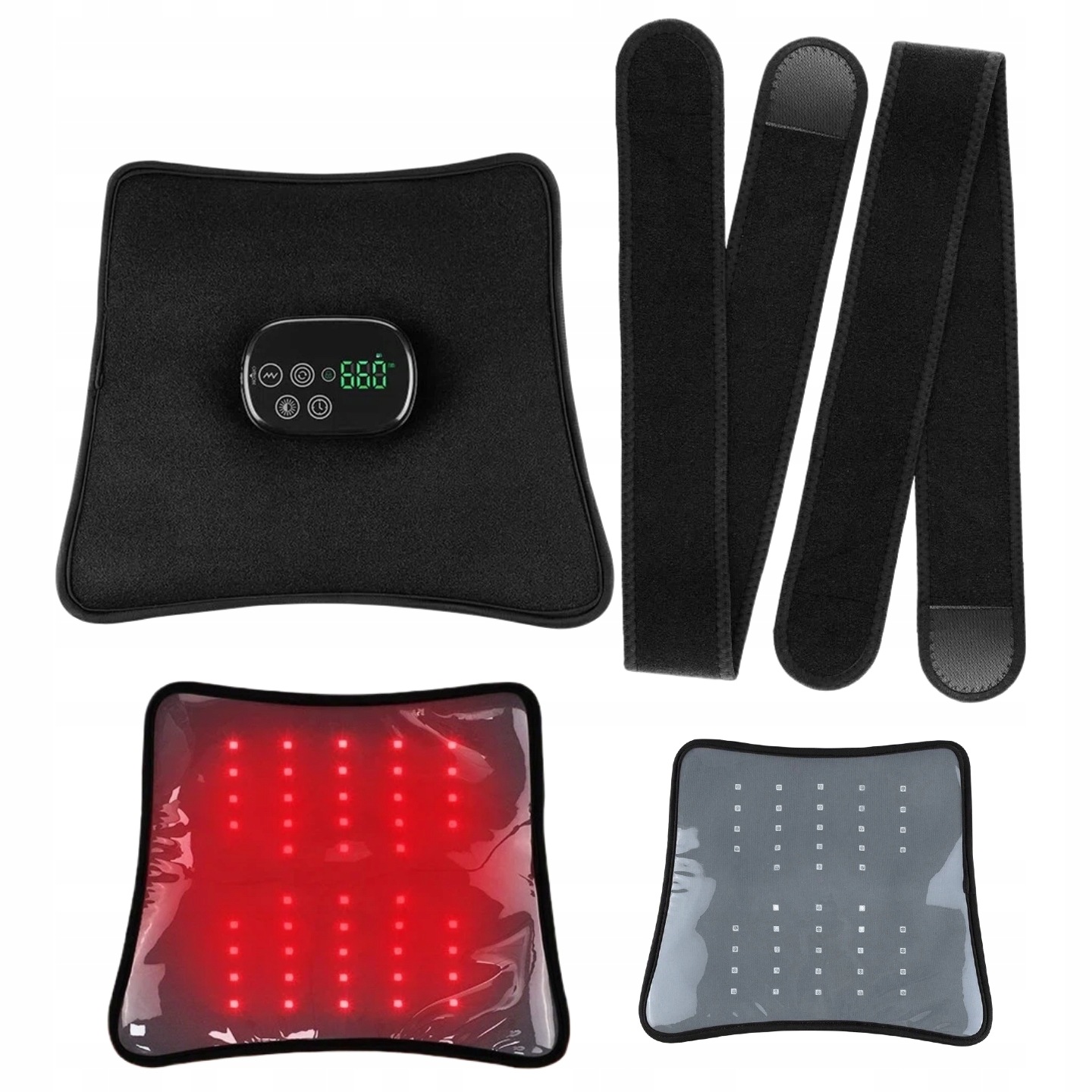Led Pás Pro Terapii Červeným Světlem 660 Nm 850 Nm Zadní Část Pasu Rayocon Časovač