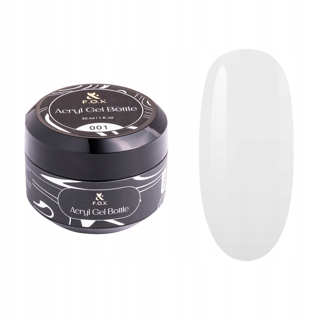 F.o.x Acryl Gel Bottle 001 akrylový gel na nehty 30 ml přírodní odstín