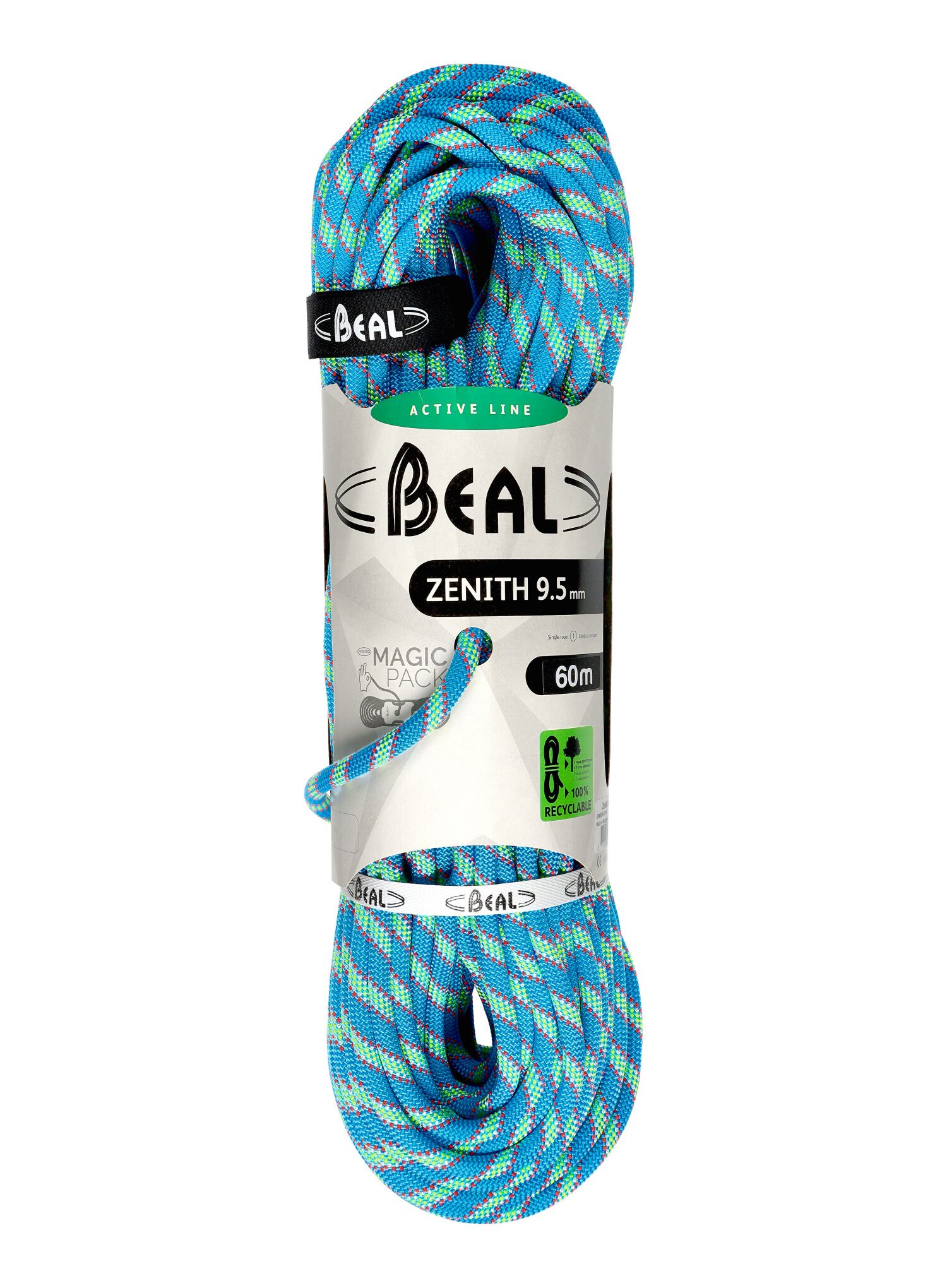 Lezecké lano Beal Zenith 9,5 mm 60 m modré