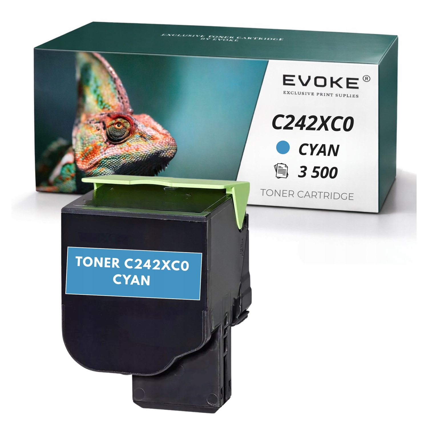 Toner pro Lexmark C2425 C242 C C242XC0 azurový 3500 stran C2425dw C2535dw