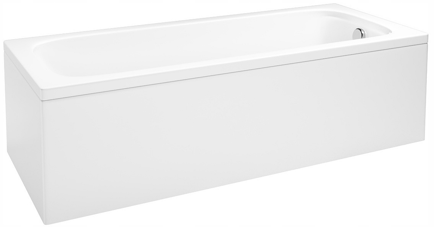 Velká obdélníková koupelnová vana s akrylovým krytem na nožkách Bell 180x75