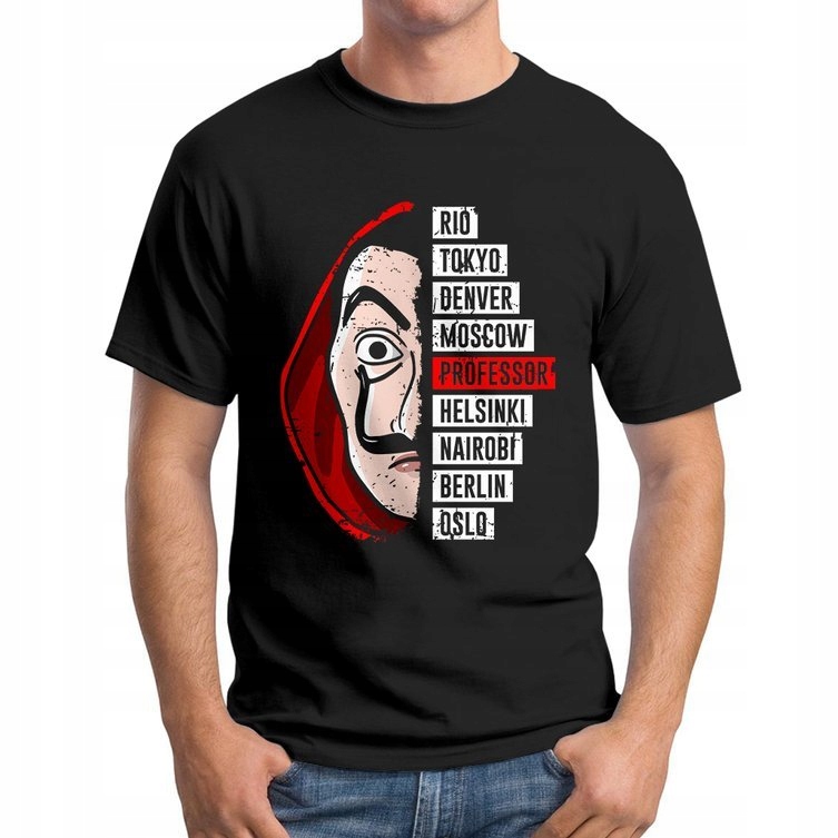 

Koszulka T-Shirt Dom Z Papieru La CasaDe Papel XL