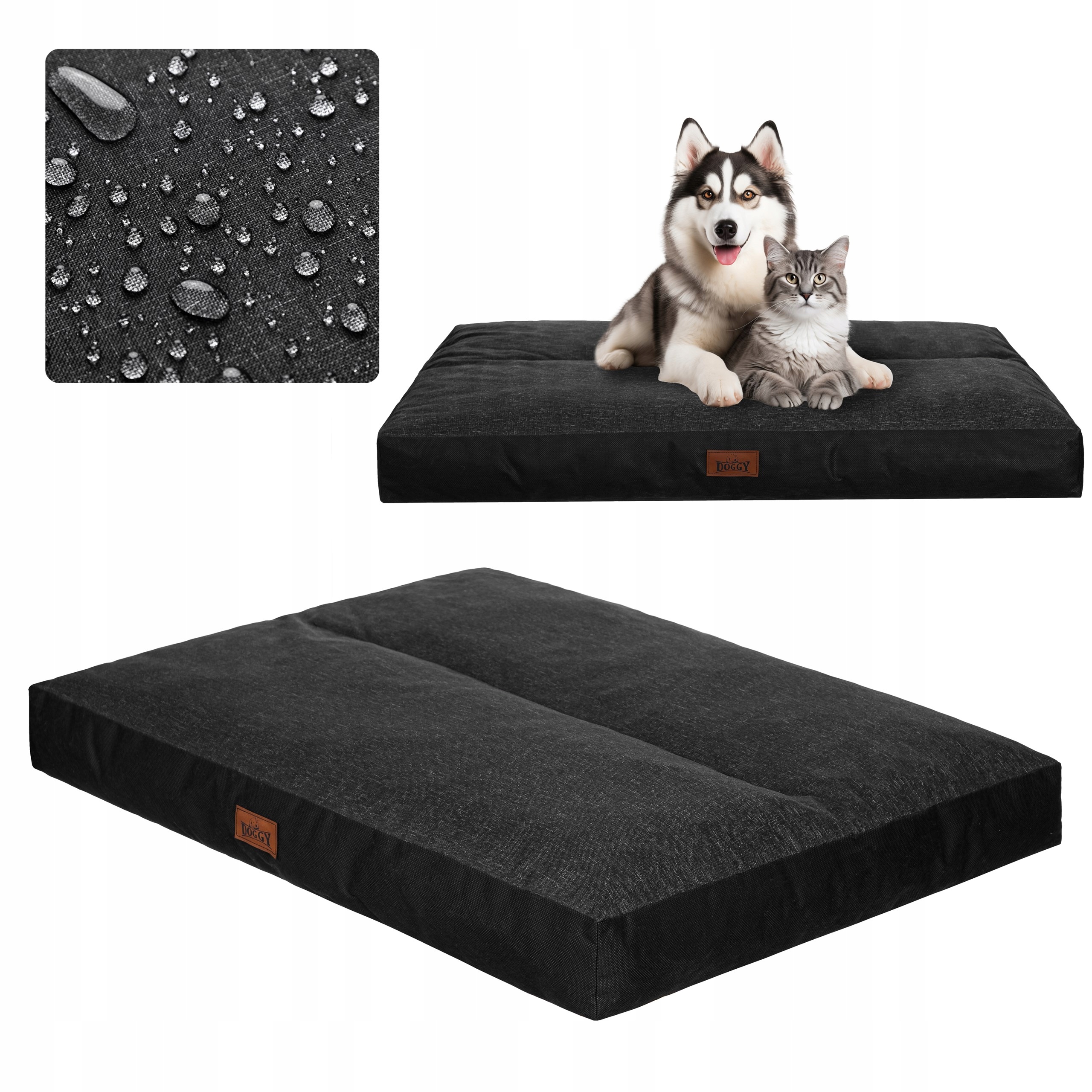 Levně Voděodolná Matrace Pro Psa, Pelíšek pro velké psy Potah XL 110x90 cm