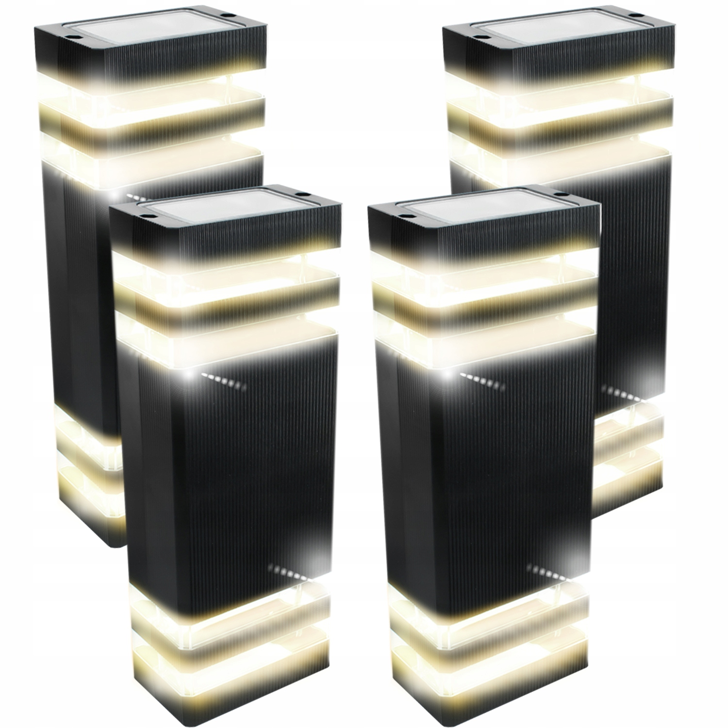 4x Dekorativní venkovní lampa na zeď Nástěnné svítidlo na Terasa Balkon Altán