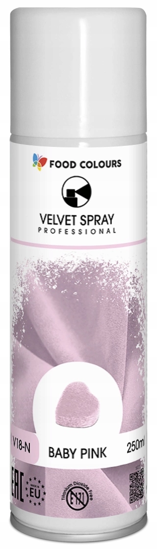 Zamsz do dekoracji tortu i monoporcji Baby Pink Różowy 250 ml Food Colours