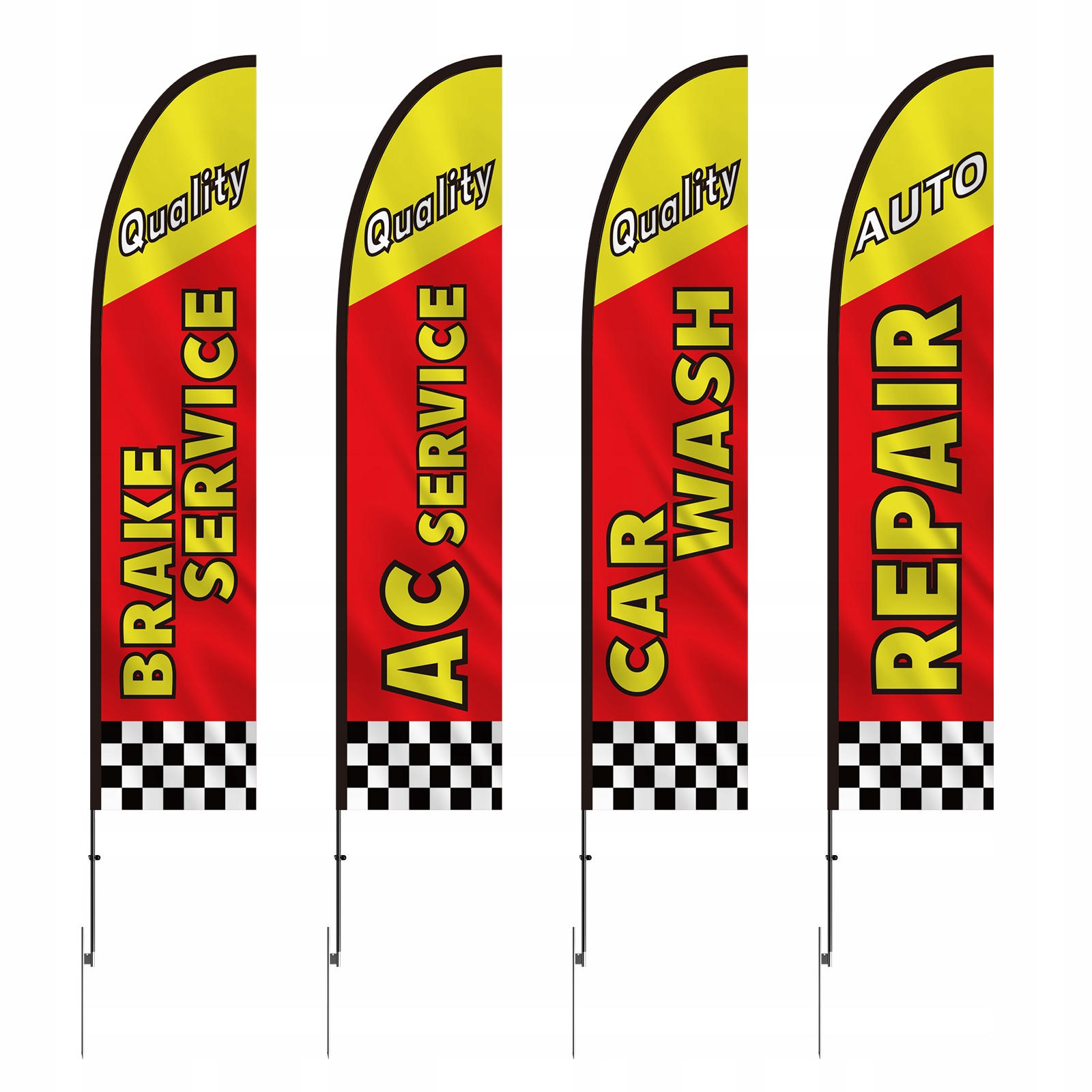 Auto Repair Reklama Feather Flag Kit Swooper Flagi i słupy 16.3 FT EAN (GTIN) 0197988216223