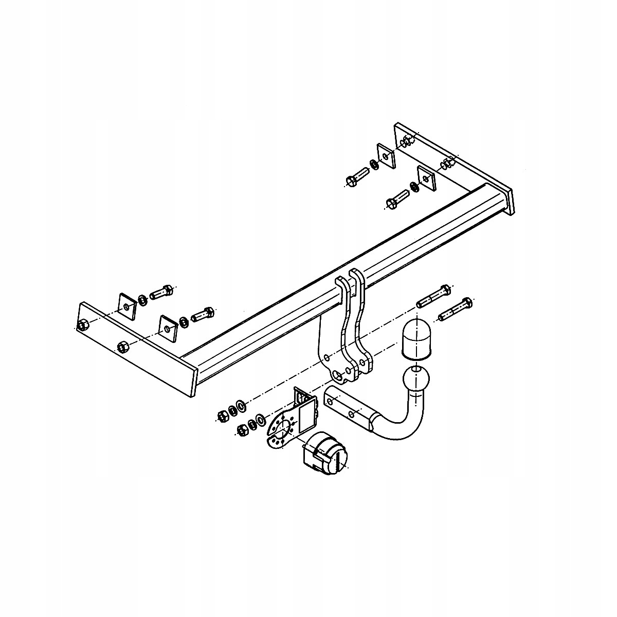 Hak holowniczy do Volvo V70 III FL B 24 3 Kombi 11-16 MODUŁ WIĄZKA 13 PIN Producent Steinhof