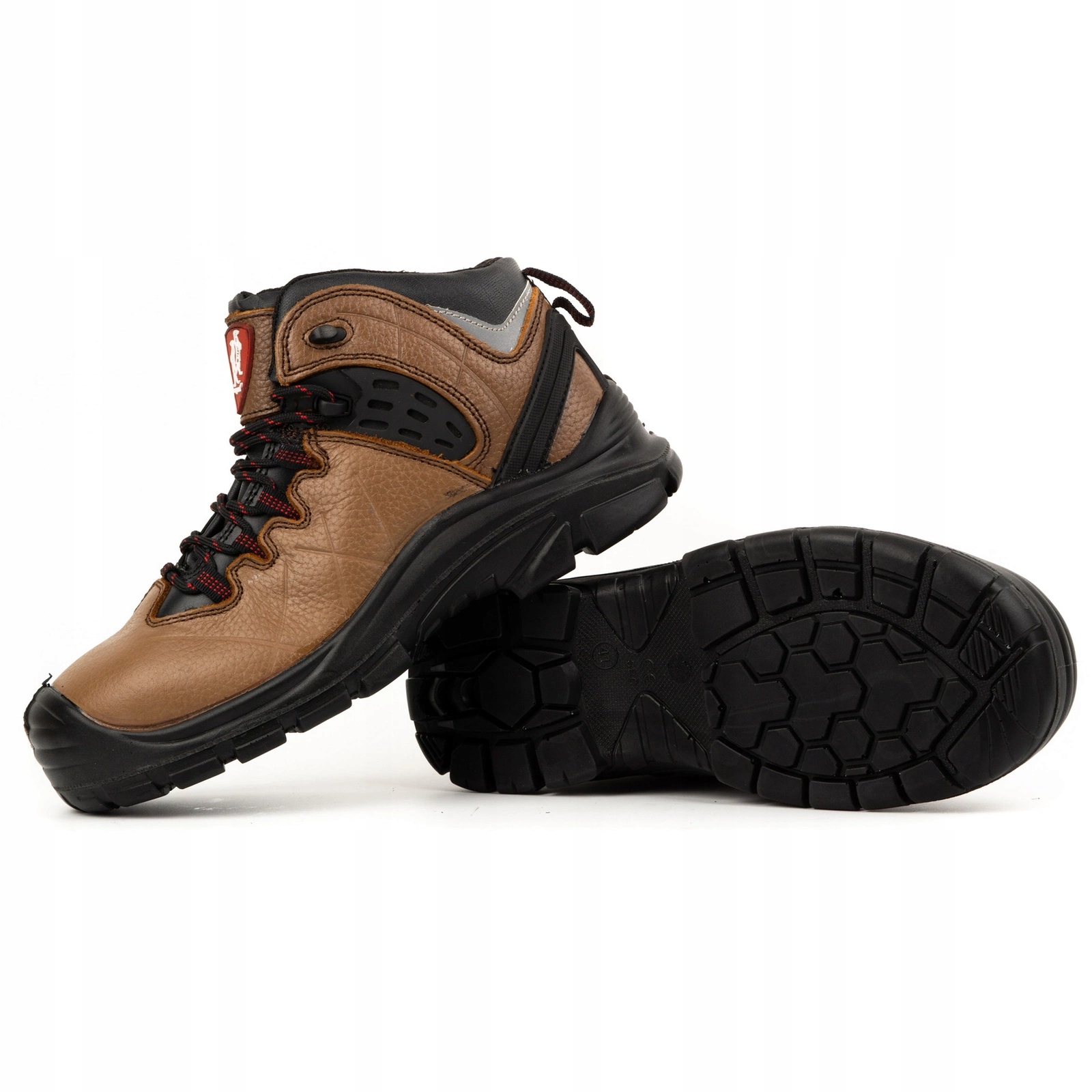 Buty męskie trzewiki URGENT 131 S1 Brązowe 43 Rodzaj buta trzewiki