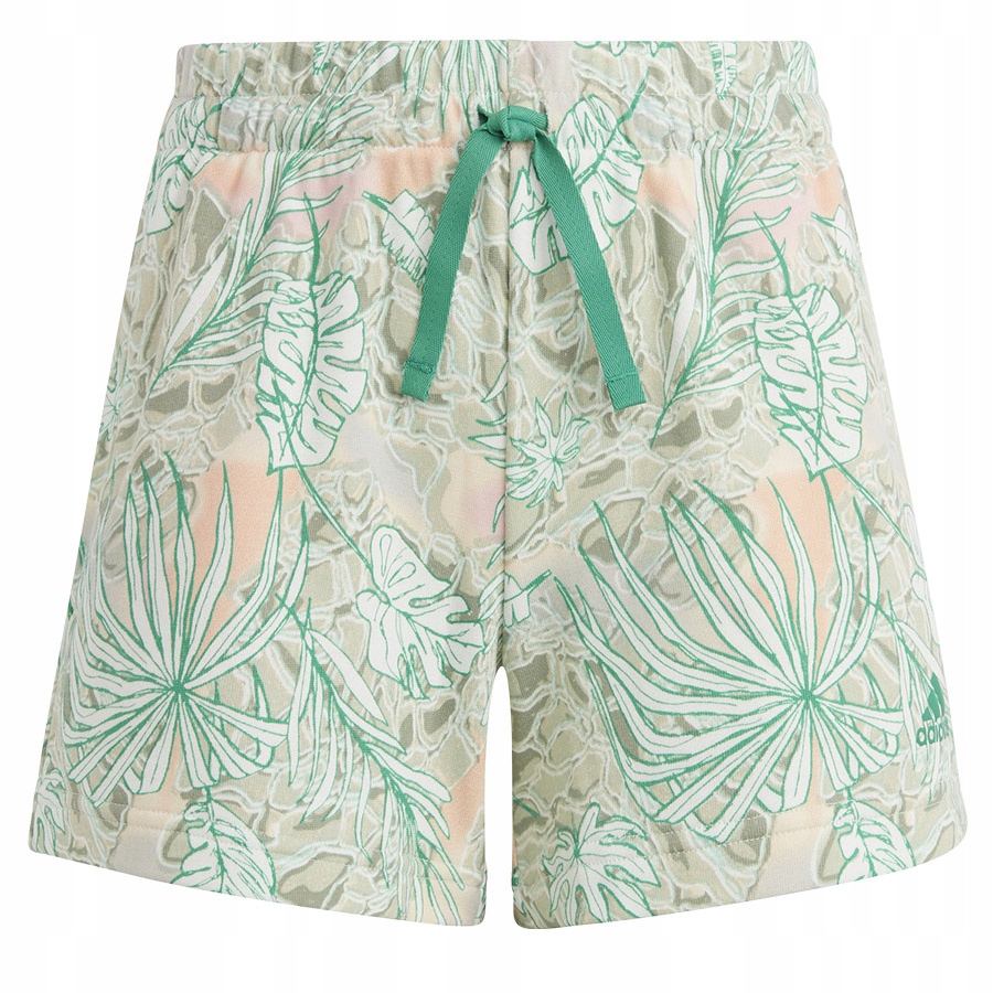 Adidas Sum Allover Print Short (128) Kraťasy Zelená