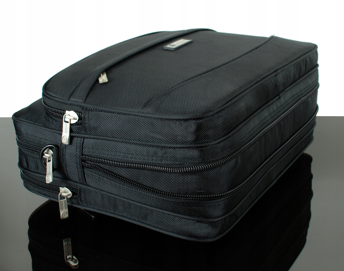 DUŻA TECZKA MĘSKA TORBA BIZNESOWA NA LAPTOP Liczba komór 3