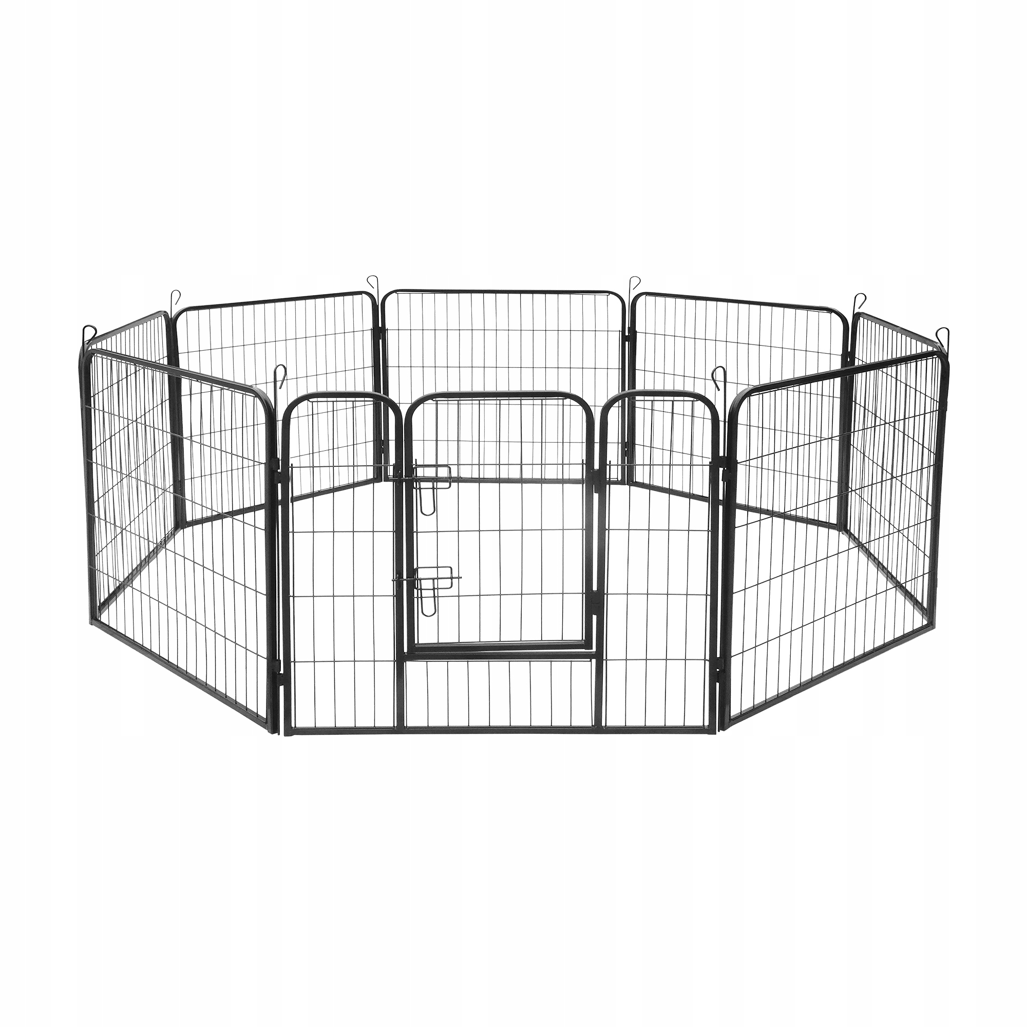 Modulární kotec pro psa králíka ocelová ohrada výběh 8 panelů S Rebel