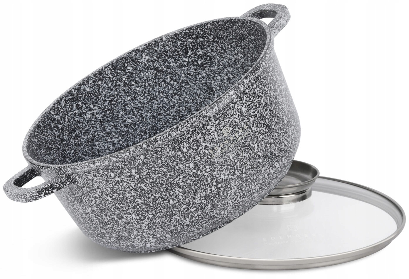 KOMPLET GARNKÓW MARMUROWYCH PATELNIA ZESTAW GARNKI INDUKCJA Linia New