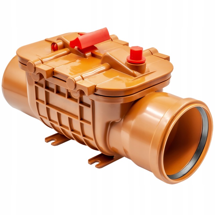 Dvouklapková Bouřková Klapka DN110 – Ochrana Proti Zpětnému Toku Odpadních Vod Z Pvc