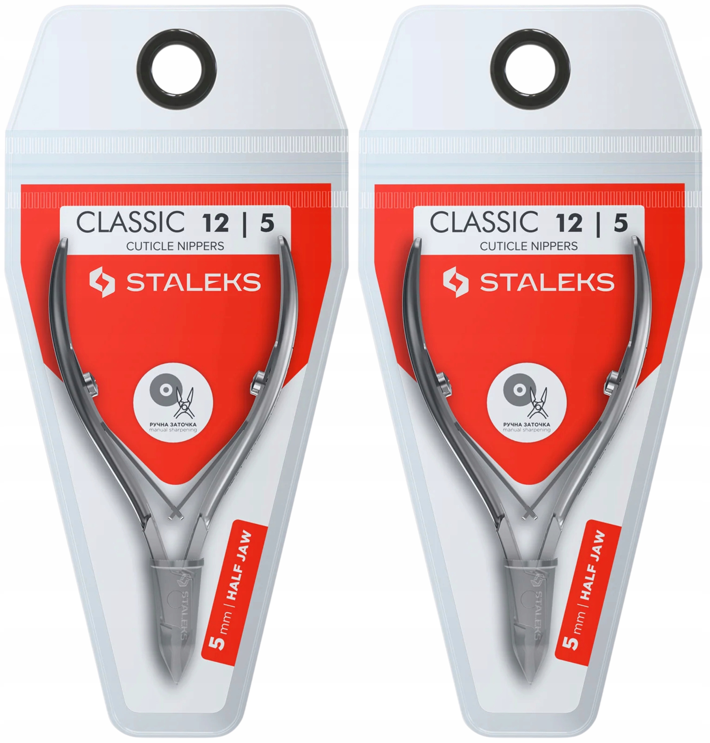 2 x Staleks Kleštičky na kůži Classic 5 mm Nekorodují Z nerezové oceli