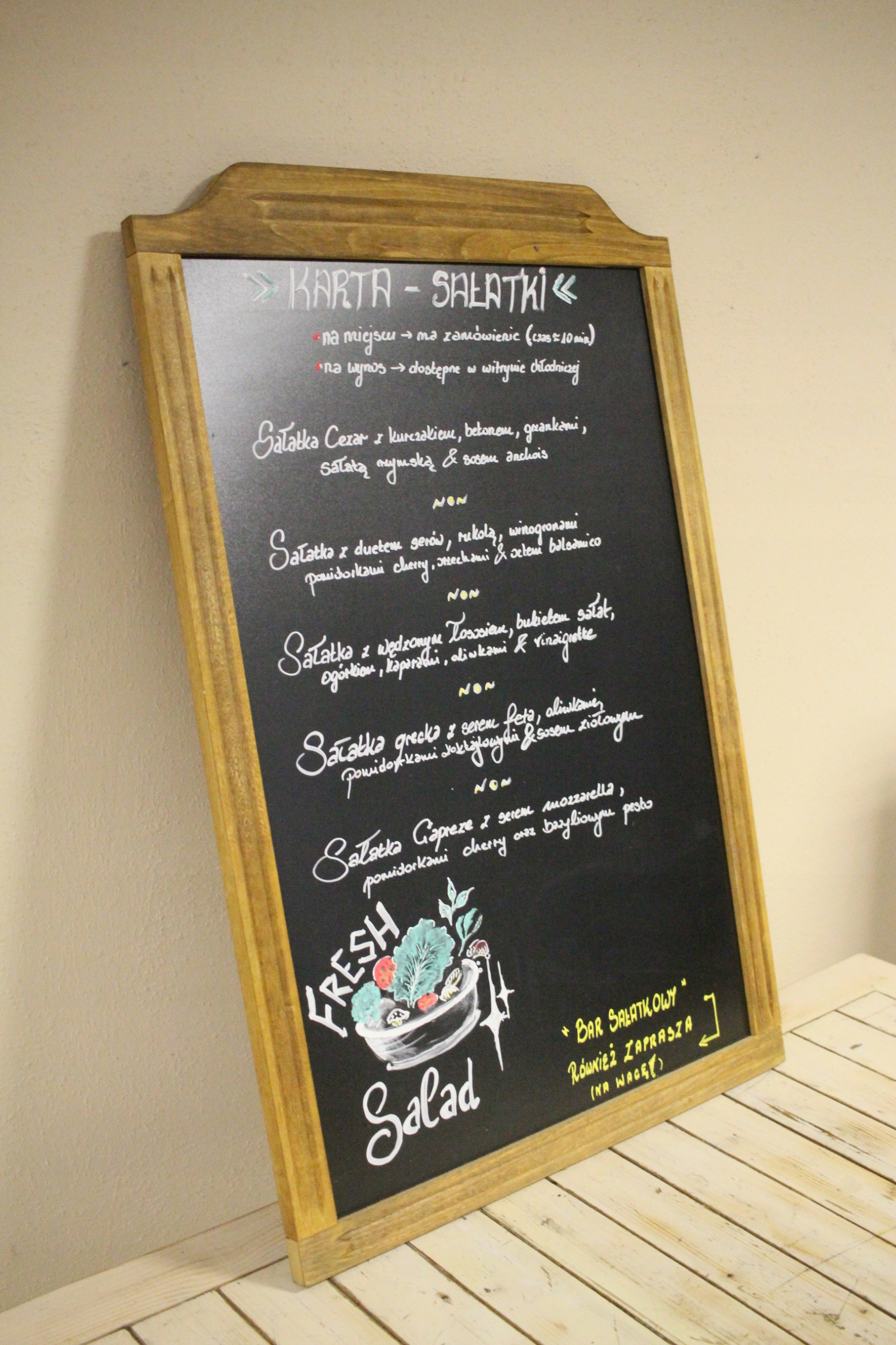 Tablica kredowa gastronomiczna Marka inny