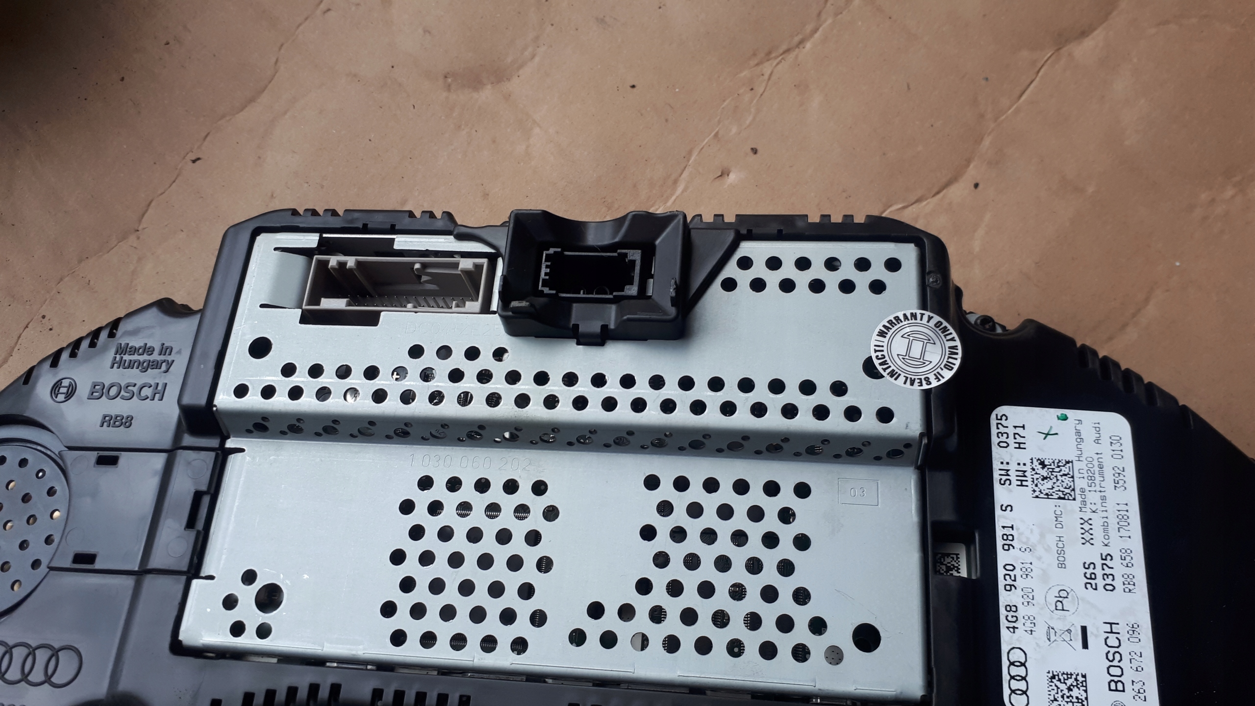 A7 4G dials clock 3.0 TDI 4G8920981S UK