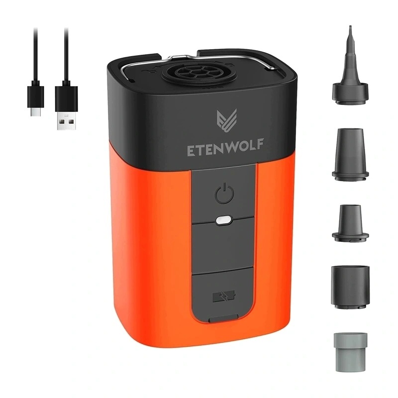 Elektrická pumpa Etenwolf Air 5 pro nafukovací matrace, oranžová