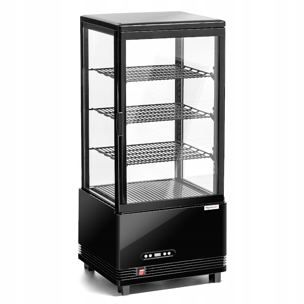 WITRYNA CHŁODNICZA 78 L CZARNA PROFICHEF PC15248