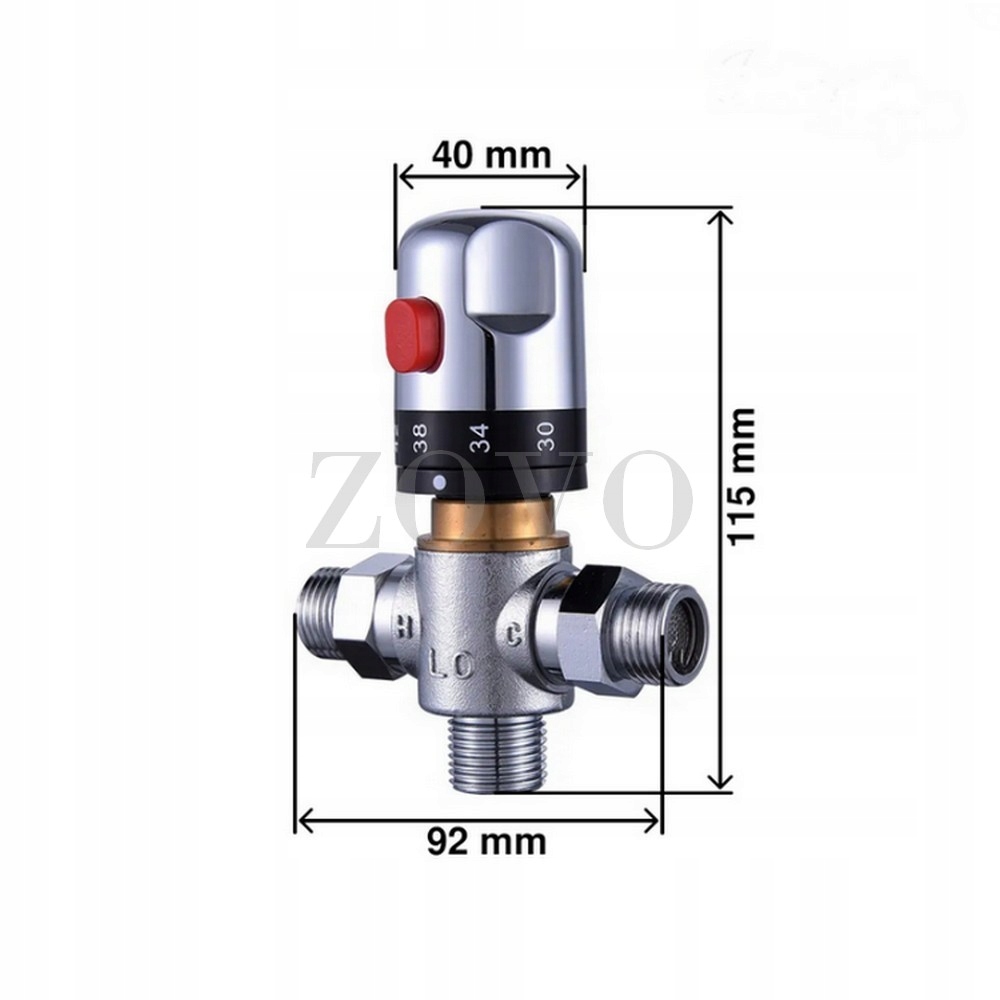 OTERM Termostatyczny mieszacz do wody. Kolor chrom