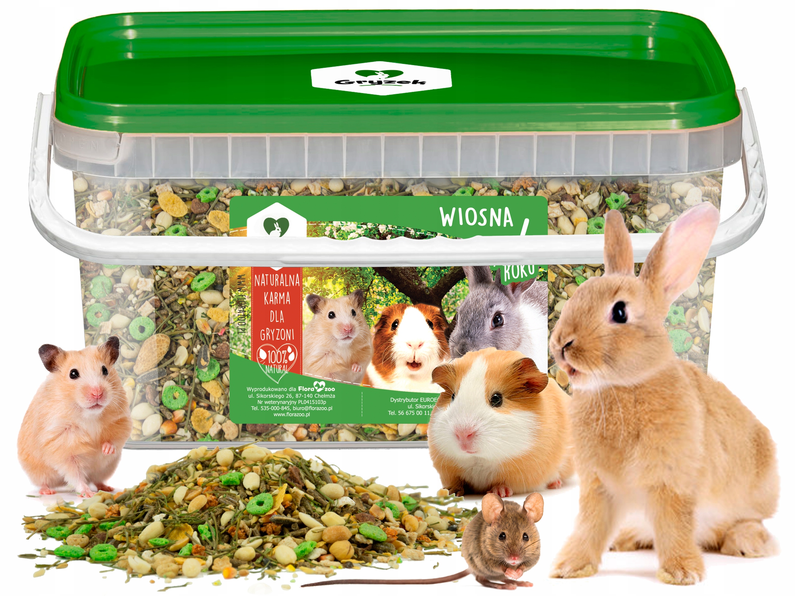 NATURALNY POKARM 4 PORY ROKU DLA KRÓLIKA GRYZONI