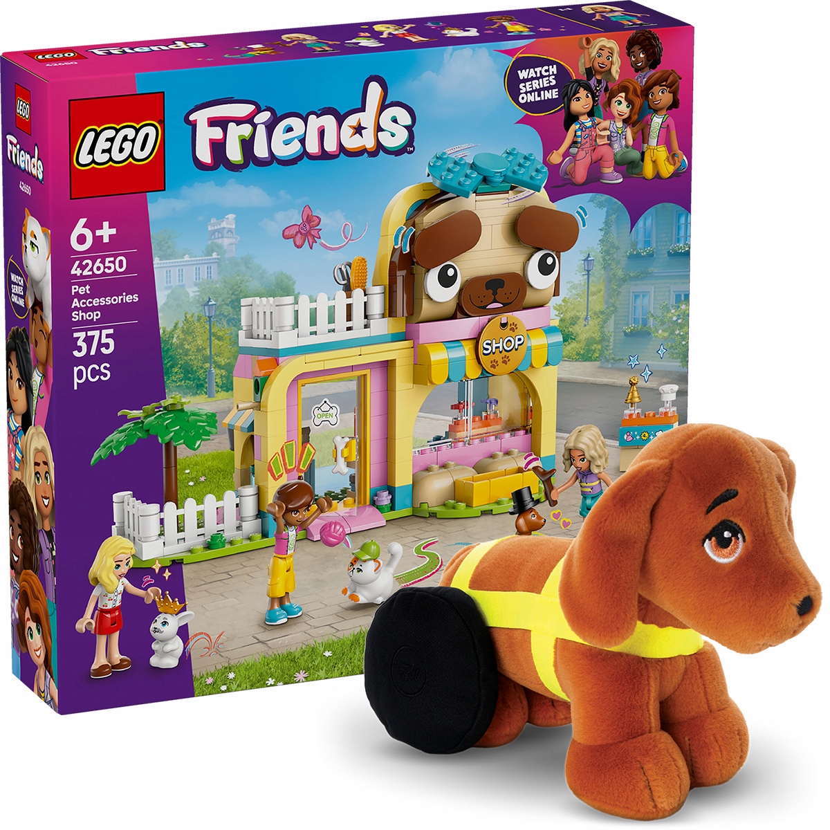 Lego Friends Obchod s doplňky pro zvířata 42650 Plyšák Pejsek