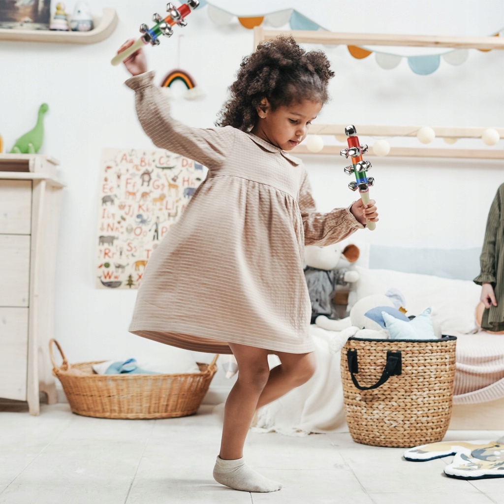 INSTRUMENT GRZECHOTKA Drewniana DZWONKI JANCZARY Rodzaj janczary