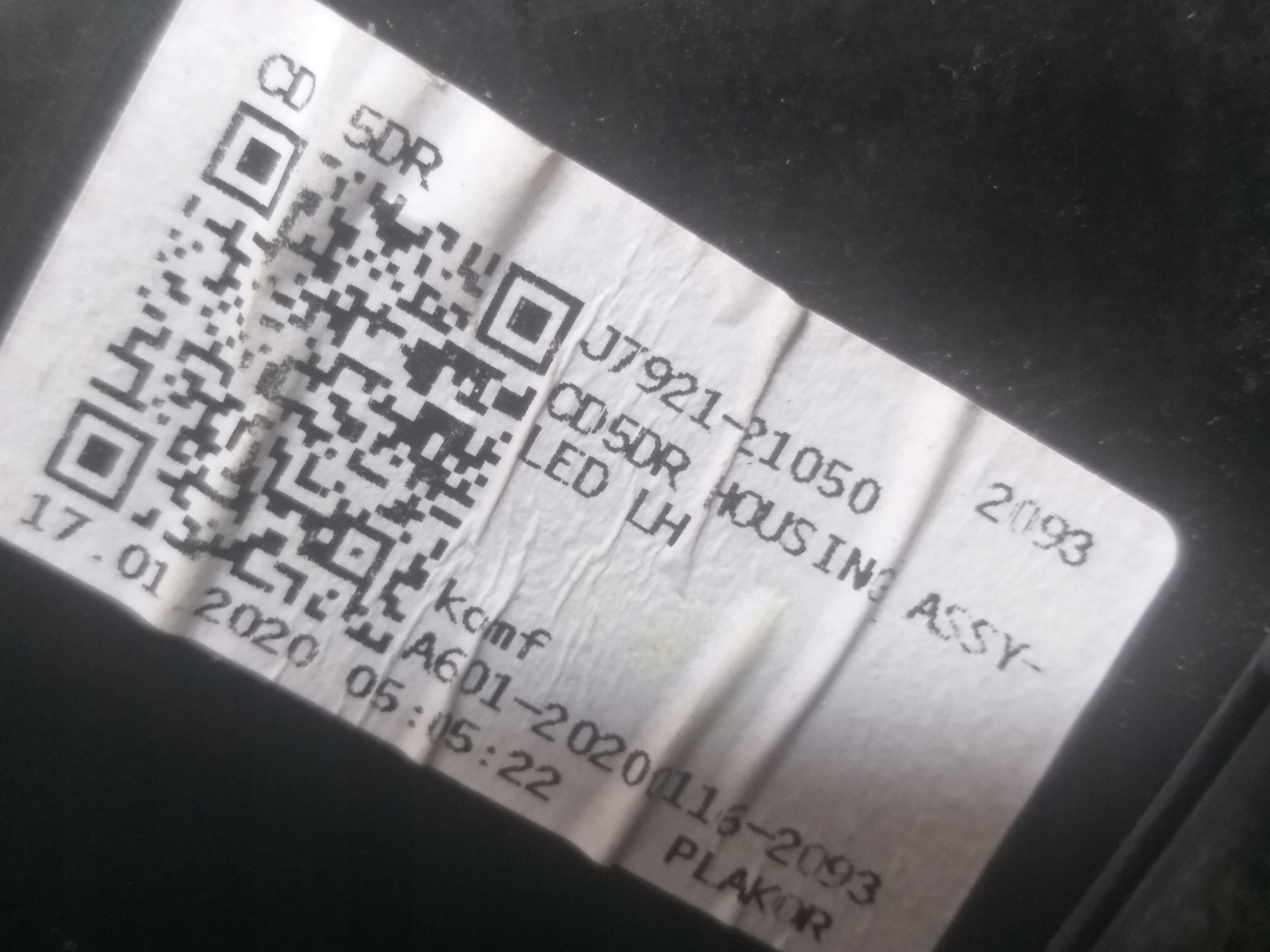 light front left KIA CEED III 3 FULL LED 17- J7921-21050