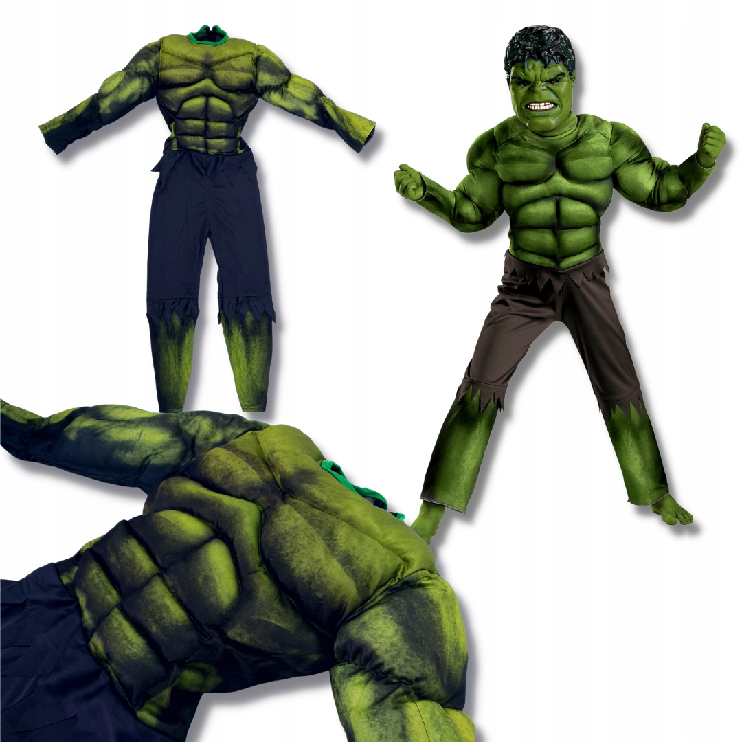

Strój Umięśniony Hulk r. L 134-146 Bal Karnawałowy
