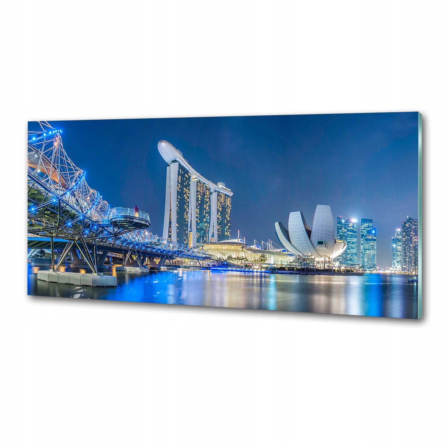 Panel do kuchyne Singapur v noci 125 x 50 cm Lepidlo