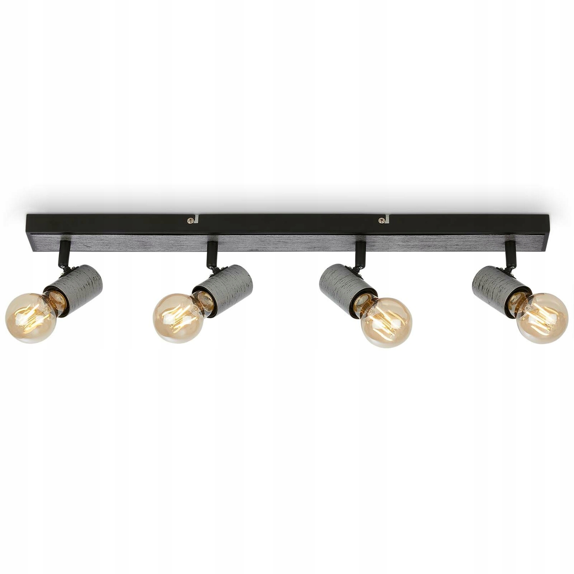 Bodové svietidlo Briloner 4x E27 63 cm antická strieborná IP20