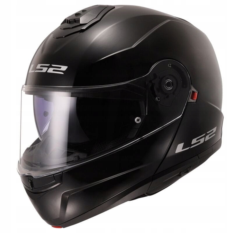 Motocyklová Prilba Čeľusťová LS2 FF908 Strobe II Solid BLACK-06 Čierny Lesk