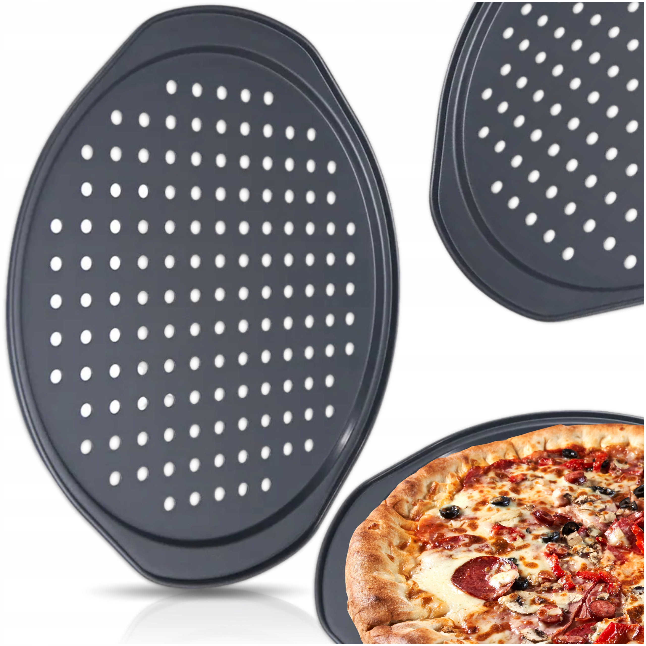 

Blacha Forma Do Pieczenia Pizzy Tarty Taca 37 cm