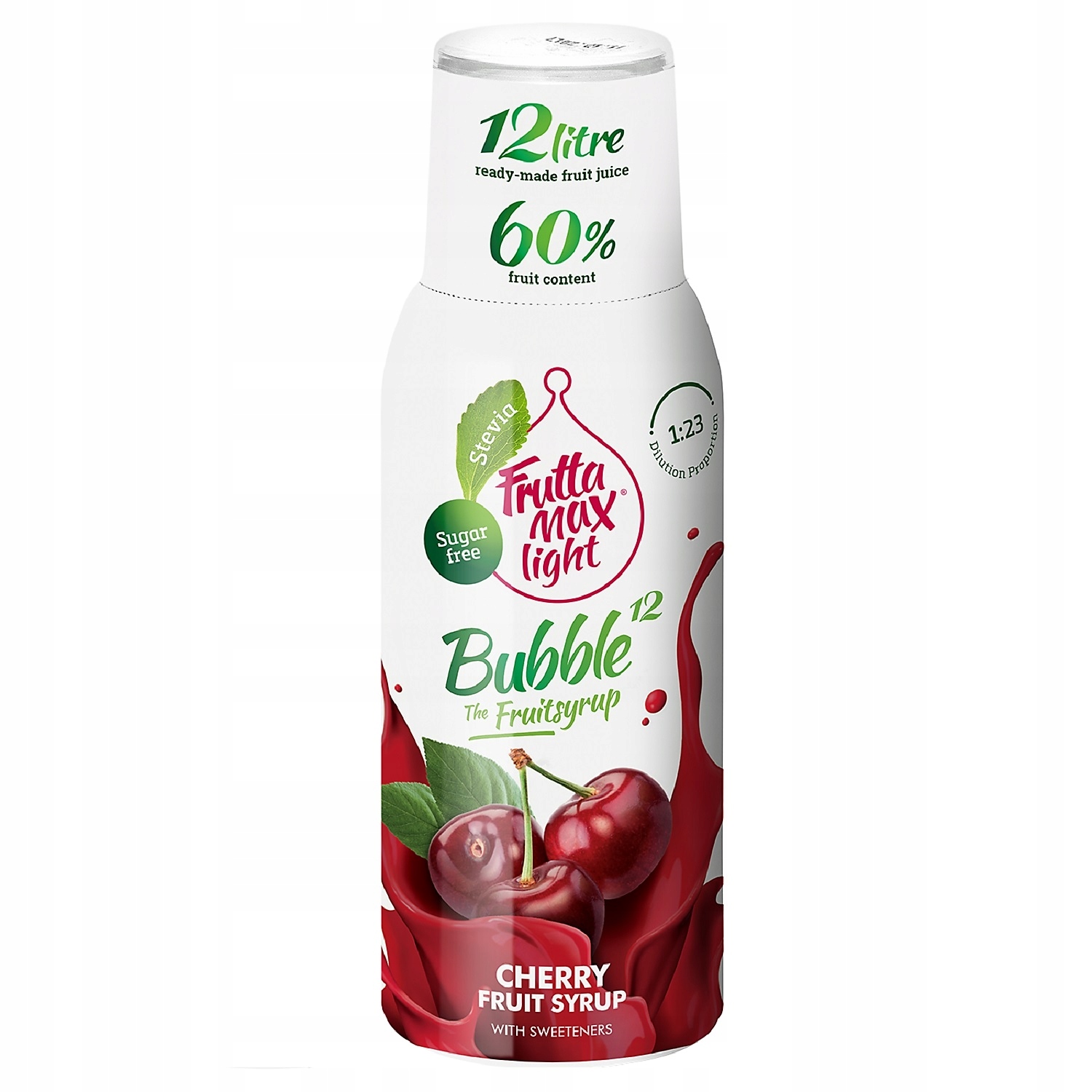Syrop do saturatora Soda FruttaMax WIŚNIA LIGHT 500 ml na 12 l Marka Fruttamax